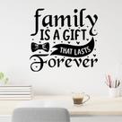 A família de adesivos de parede é um presente que dura para sempre. PVC 40x39cm A família de adesivos de parede é um presente que dura para sempre. PVC 40x39cm