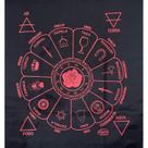 A Legítima Toalha Cigana Para Jogos Cartas 70x70cm Preta/Ver