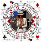 A Legitima Toalha Tecido Jogo Cartas Maria Navalha 70x70cm