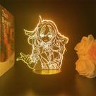 A luz noturna LED 3D Honkais afeta a mudança de cor das elísias