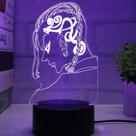 A luz noturna LED 3D reduz a mudança de cor para crianças