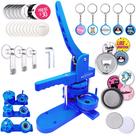 A máquina Button Maker Nice2 tem vários tamanhos com acessórios