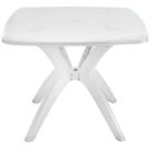 A Mesa Desmontável Quartzo Branca 92x92cm