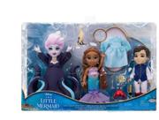A Pequena Sereia - Set de Bonecas com Ariel Ursula e Eric