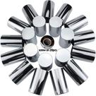 A porca cobre o fio IbroPrat de 33 mm em ABS cromado, 20 unidades