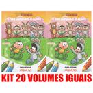 A Tartaruga E A Lebre Livro Para Pintar Kit C20 Lembrancinha