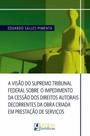 A Visão do Supremo Tribunal Fed. Sob. Imp. Ces. dos Dir. Autor. Dec. Obra Criada Pres.Ser. - 01ED/22 - LETRAS JURIDICAS