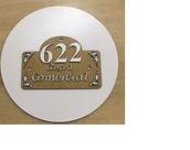 A002 Placa numero residencial e comercia INTERNO MDF A002 Placa numero residencial e comercia INTERNO MDF