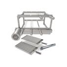 A3 Grill Tradicional - Motor Giratório para 4 Espetos + 2 Grelhas Argentinas L21 + Brinde
