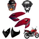 Aba (Asa) Tanque Cg Fan 160 2016 até 2021 + Farol Completo Com Aranha do Painel