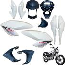 Aba (Asa) Tanque Cg Fan 160 2016 até 2021 + Farol Completo Rabeta Traseira 3 peças