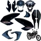 Aba (Asa) Tanque Cg Fan 160 2016 até 2021 + Farol Completo Rabeta Traseira 3 peças