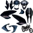 Aba (Asa) Tanque Cg Fan 160 2016 até 2021 + Farol Completo Rabeta Traseira 3 peças