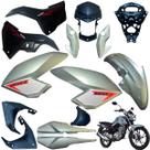 Aba (Asa) Tanque Cg Fan 160 2016 Até 2021 + Tampa Lateral Farol Completo Rabeta Traseira 3 peças Aba (Asa) Tanque Cg Fan 160 2016 Até 2021 + Tampa Lateral Farol Completo Rabeta Traseira 3 peças