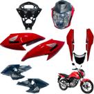 Aba (asa) Tanque Cg Fan 160 2022 / 2024 + Farol Completo Com Aranha Rabeta Traseira