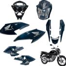 Aba (asa) Tanque Cg Fan 160 2022 / 2024 + Farol Completo Com Aranha Rabeta Traseira