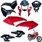 Aba (asa) Tanque Cg Fan 160 2022 / 2024 + Tampa Lateral Farol Completo Com Aranha do Painel