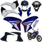 Aba (asa) Tanque Cg Titan 150 2014 / 2015 + Tampa Lateral Farol Completo Com Aranha Do Painel Aba (asa) Tanque Cg Titan 150 2014 / 2015 + Tampa Lateral Farol Completo Com Aranha Do Painel