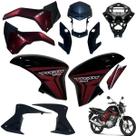 Aba (asa) Tanque Cg Titan 150 2014 / 2015 + Tampa Lateral Farol Completo Com Aranha Do Painel