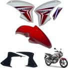 Aba (Asa) Tanque Cg Titan 150 Modelo 2014 / 2015 + Par de Complementos Paralama Dianteiro Aba (Asa) Tanque Cg Titan 150 Modelo 2014 / 2015 + Par de Complementos Paralama Dianteiro