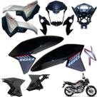 Aba (Asa) Tanque Cg Titan 160 2016 até 2021 + Tampa Lateral Farol Completo Com Aranha