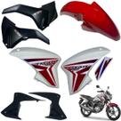 Aba (asa) Tanque Cg Titan 160 Modelo 2014 / 2015 + Tampa Lateral Paralama Dianteiro Aba (asa) Tanque Cg Titan 160 Modelo 2014 / 2015 + Tampa Lateral Paralama Dianteiro