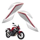 Aba Tanque Carenagem Cb500f Vermelha 2019 Aba Prata Par
