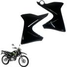 Aba Tanque Carenagem Preta Par Xtz 125 2003 A 2016