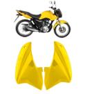 Aba tanque honda titan 150 2014 amarelo edicao especial par
