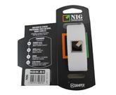 Abafador de corda nig damper medio ndm-bc couro branco fretwrap