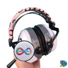 Abafador de ruidos para Autistas Infinity Pink Branco de 26 DB