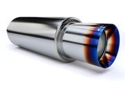 Abafador Esportivo Aço Inox Luzian LA012 Samurai Burned Tip Borda Dupla 3,5 polegadas