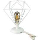 Abajur Aramado Diamante Grande Branco todos ambientes Abajur Aramado Diamante Grande Branco todos ambientes