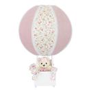 Abajur Balãozinho Ursa Floral Rosa Quarto Bebê Infantil