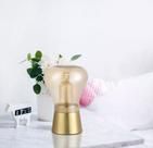 Abajur Bead dourado com champanhe 1XE27 D14XA21,5cm QAB1323CH - STUDIOLUCE