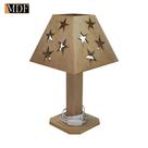 Abajur Bebê Estrela Bivolt 21x21x37 Mdf Madeira