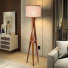 Abajur Belíssima Hotel Fazenda Retro Luxo Tripé Pedestal