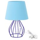 Abajur Cebola Dome Azul Bebe Com Aramado Azul Abajur Cebola Dome Azul Bebe Com Aramado Azul
