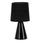 Abajur Cerâmica Pottery Preto 1 Lâmpada E27 taschibra