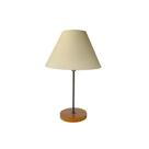 Abajur Cilíndrico Cobre Cupula Tecido Bege 453 Ar Decoração - AR Decoração