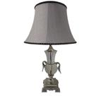 Abajur Classico Design Prateado Alças Impecavel Formosa Abajur Classico Design Prateado Alças Impecavel Formosa