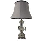 Abajur Classico Design Prateado Alças Impecavel Formosa Abajur Classico Design Prateado Alças Impecavel Formosa