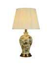 Abajur Clássico Porcelana Pintura Pássaros E Galhos Luxuoso