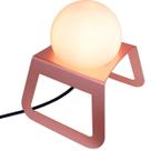 Abajur com bola de vidro cobre para 1 lâmpada g9 megalux