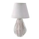 Abajur com Cúpula Pérola em Cristal Murano São Marcos 50x25cm