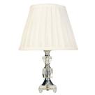 Abajur Cristal Mesa Quarto Sala Decoração 37cm