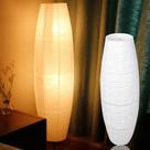 Abajur De Chão De Cabeceira LED Quente, Abajur De Canto Decorativo De Papel Vertical