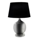 Abajur de Chão Metal Prateado Grande Design Circulo