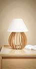 Abajur De Madeira Iluminaria De Mesa Para Escritório Salas Quarto