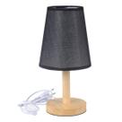 Abajur De Madeira Luminária De Mesa Decorativo Quarto / 032